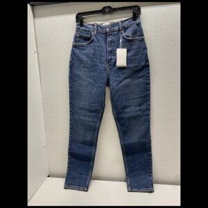 Anine Bing Womens Samara High-Rise Slim Leg Jeans